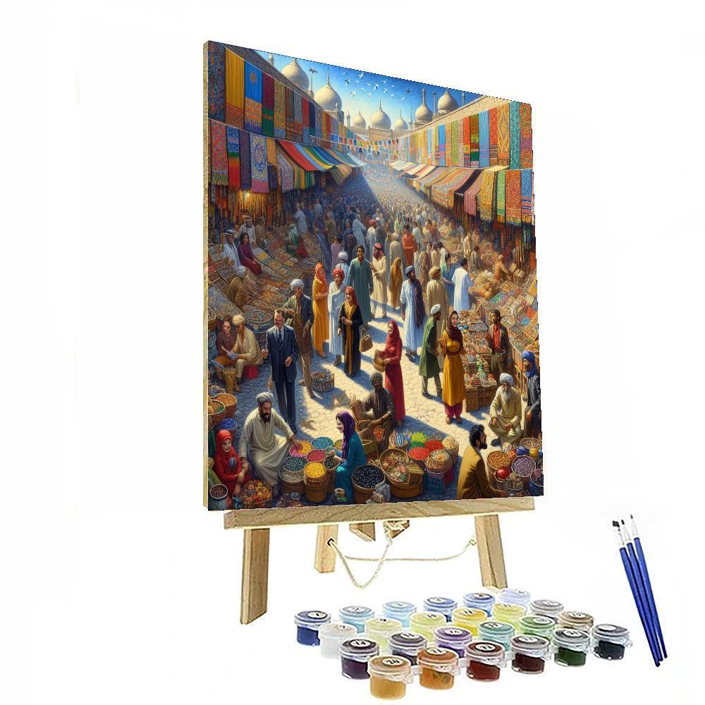 Bustling Bazaar Bustle - DIY Painting By Numbers Kit – Artistry Rack