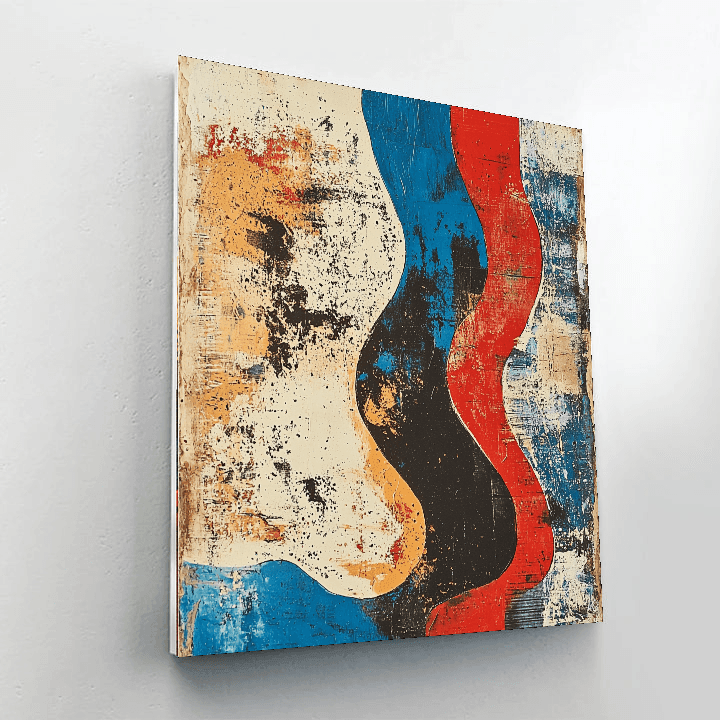 Jean Dubuffet Inspired Tribal Dreamscape  Paint By Color