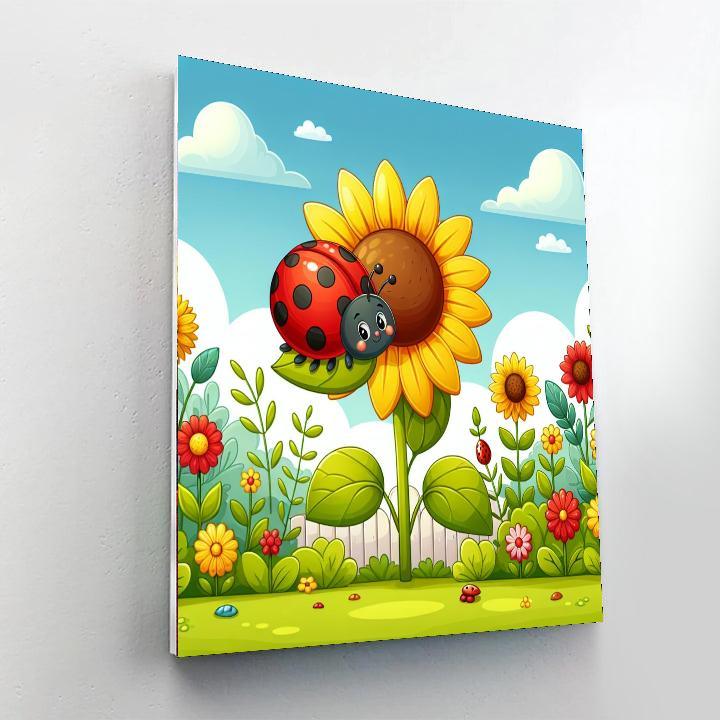 Lovely Ladybug Adventure Painting Number Kit