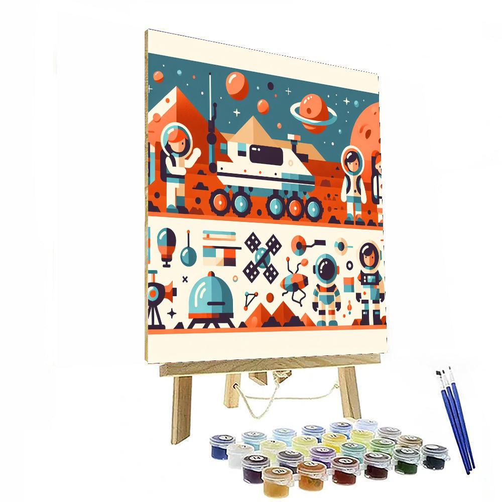 Martian Adventure Expedition DIY Paint By Numbers