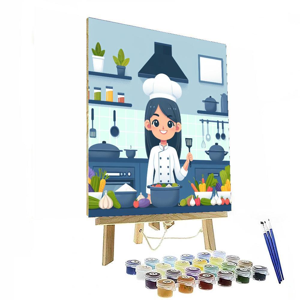 Little Chef's Culinary Quest Painting By Numbers Kit