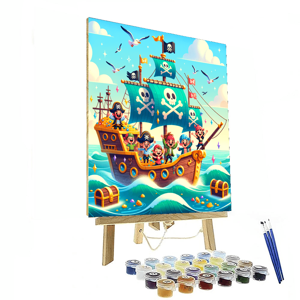 Charming Pirate Adventure Paint By Color