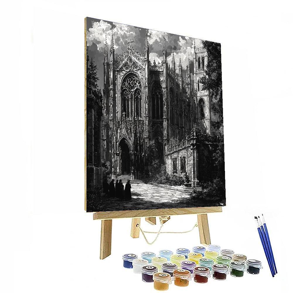 Giovanni Battista Piranesi Inspired Gothic Architectural Marvel  DIY Paint By Numbers