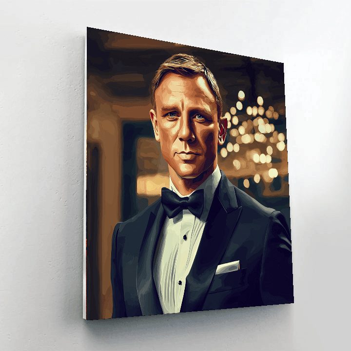 Daniel Craig: The Suave Elegance Of James Bond Paint By Numbers Kits