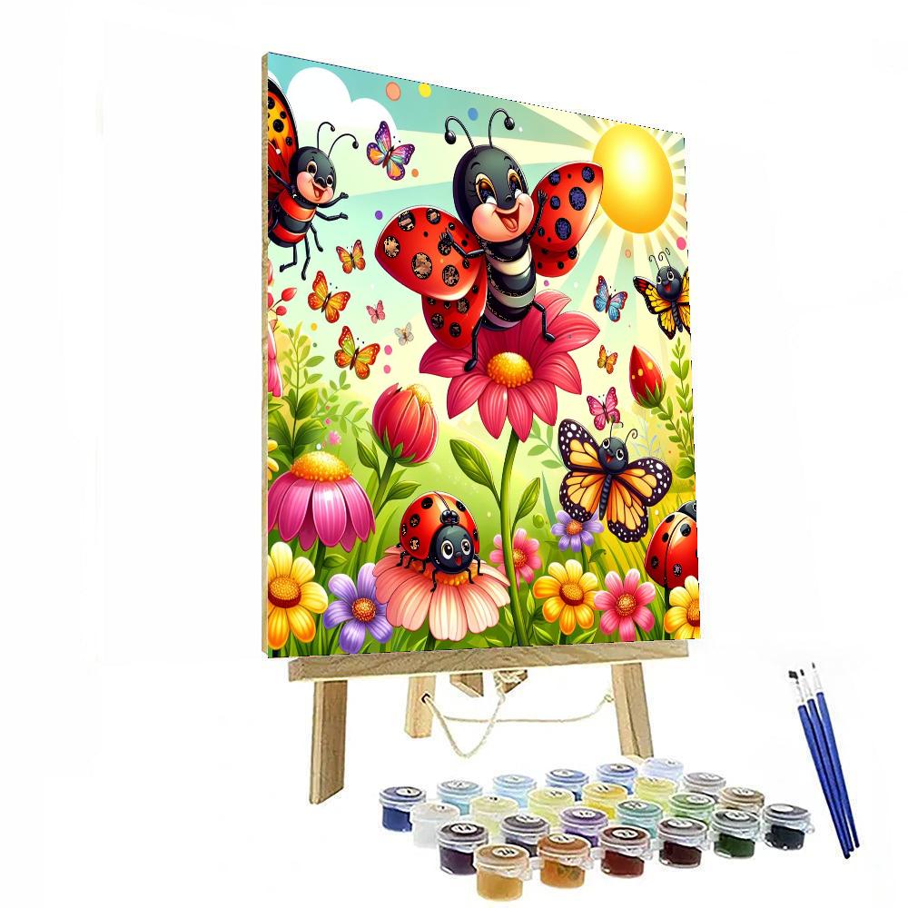 Curious Insect World Painting By Numbers Kit