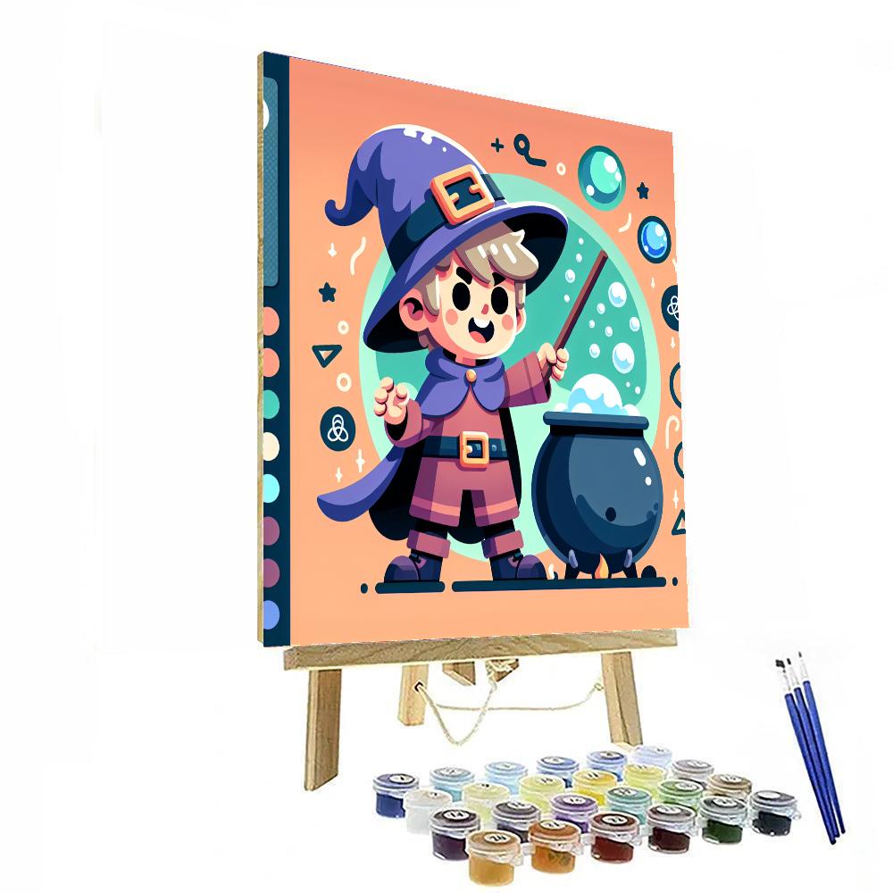 Mischievous Wizard’s Cauldron Paint By Numbers Kits