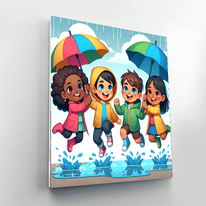 Playful Puddles Paint By Color