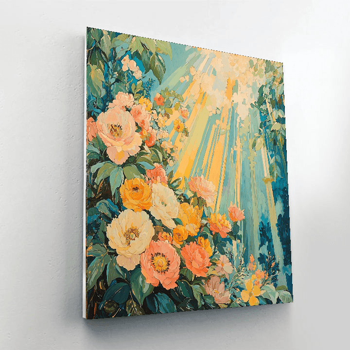 Alphonse Mucha Inspired Summer Solstice  DIY Paint By Numbers