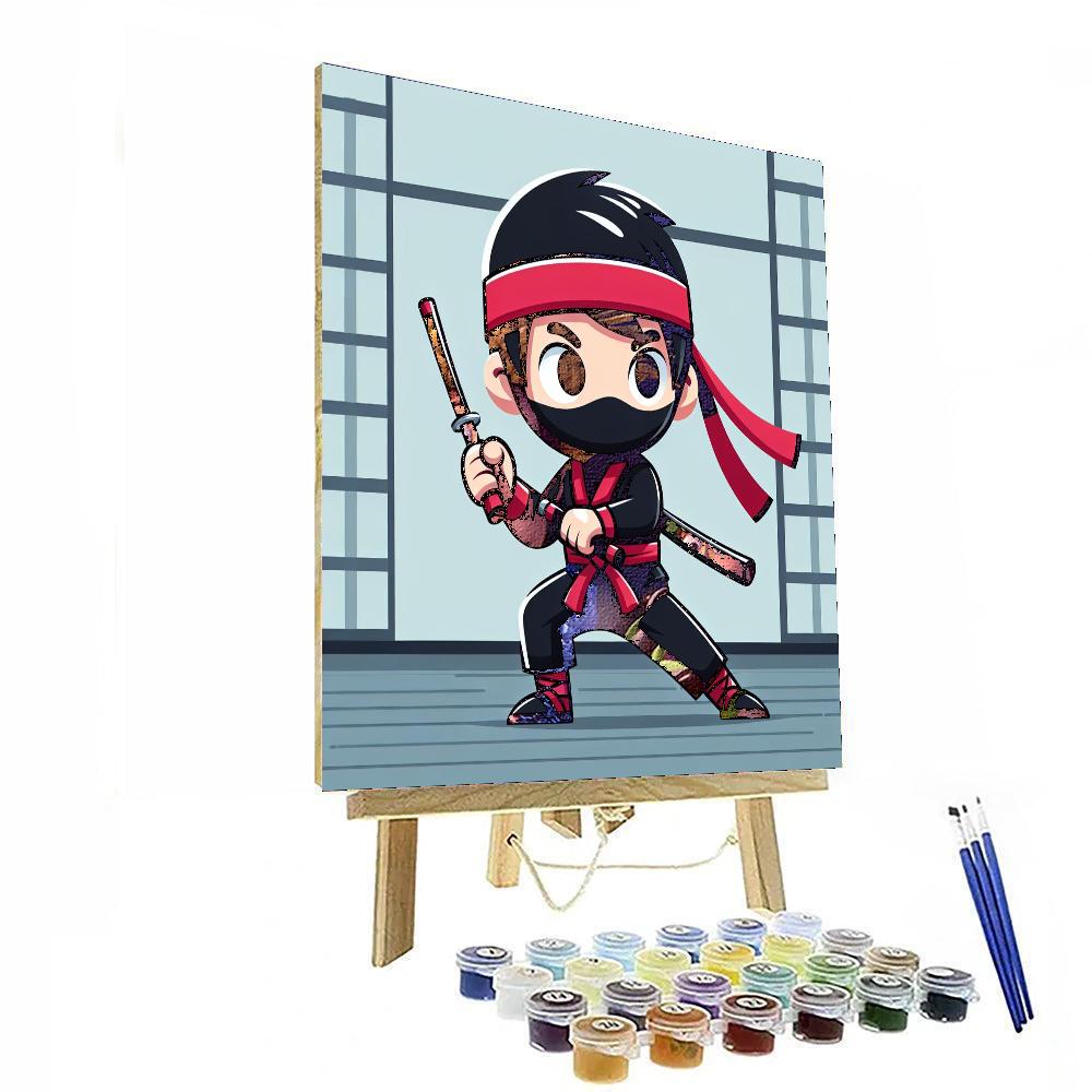 Ninja Warrior Journey Paint By Numbers Art