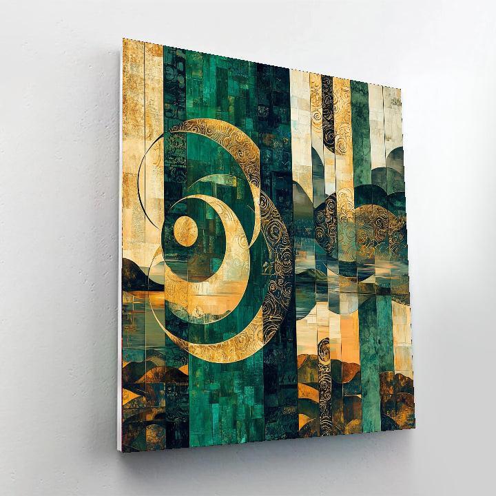 Gustav Klimt Inspired Enigmatic Symphony  Paint By Numbers Art