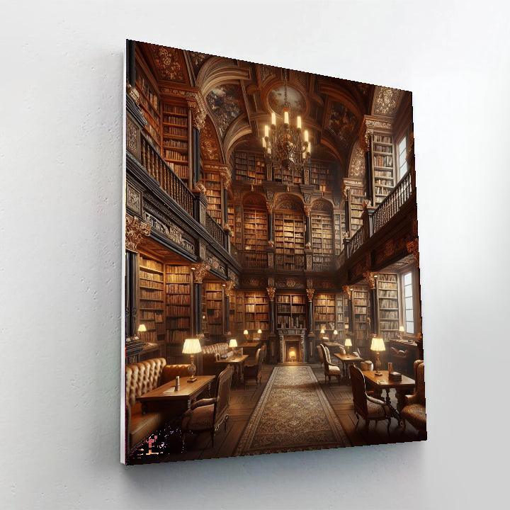 Old-world Library Charm DIY Paint By Numbers