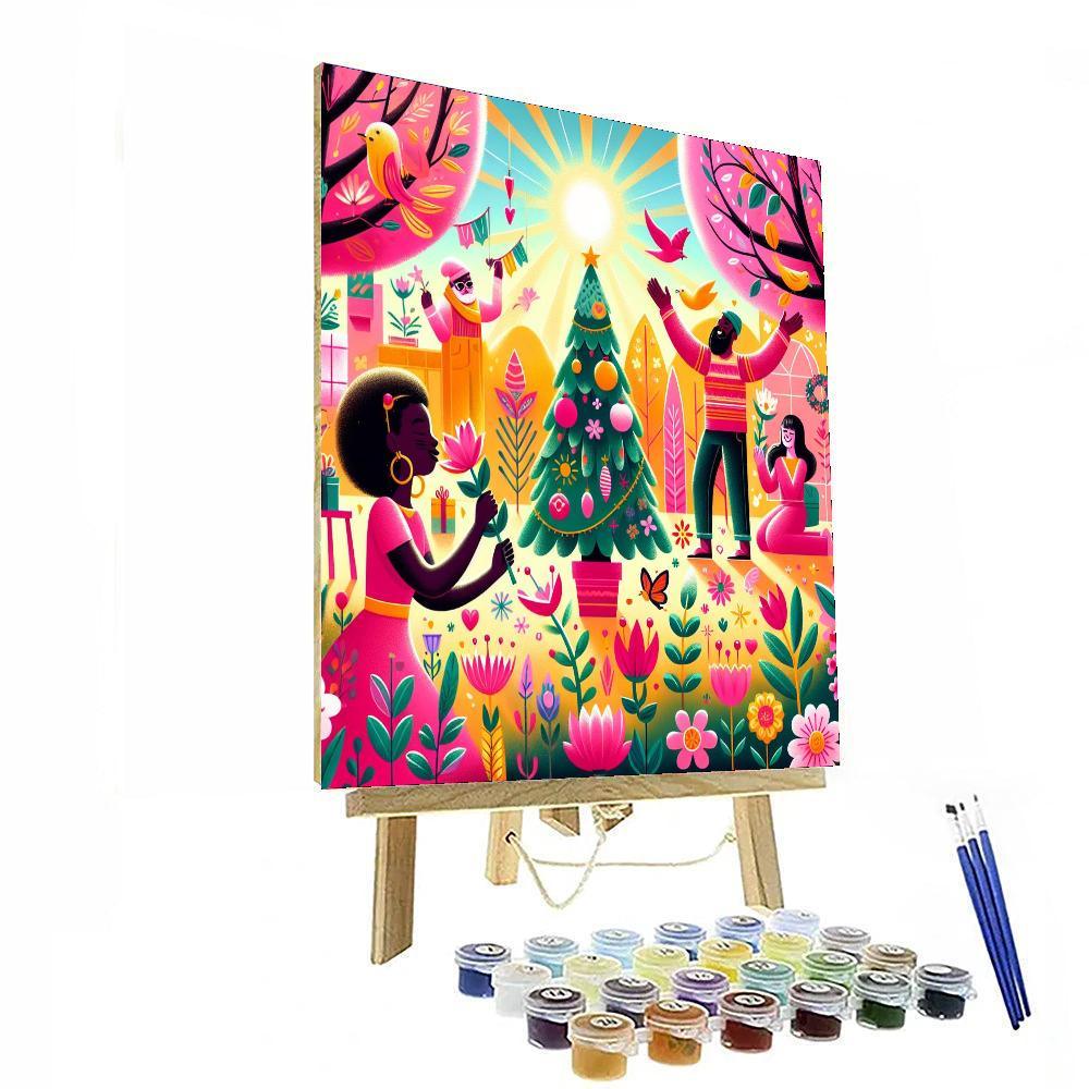 Joyous Spring Celebration Painting By Numbers Kit