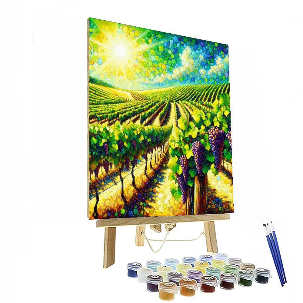 Summer Vineyard Delight DIY Paint By Numbers