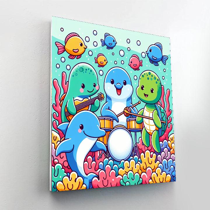 Marine Life Symphony DIY Paint By Numbers