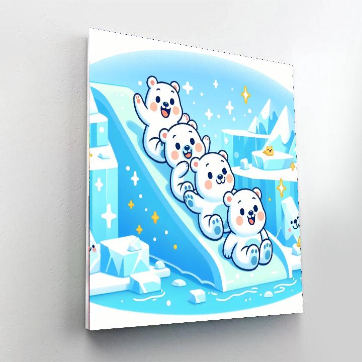 Glowing Glaciers Paint By Numbers Kits