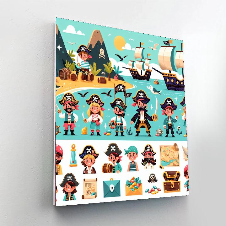 Pirate Cove Quest DIY Paint By Numbers