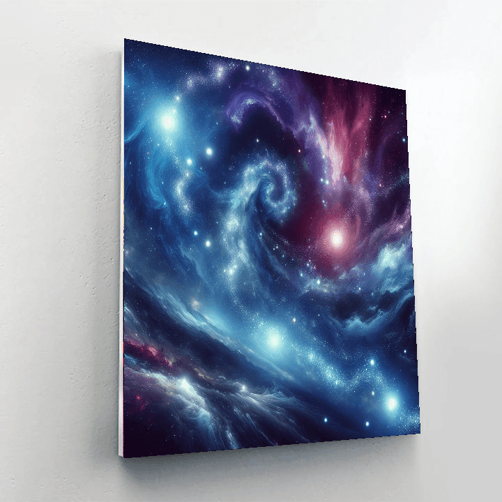 Cosmic Journey Wall Art Paint By Color
