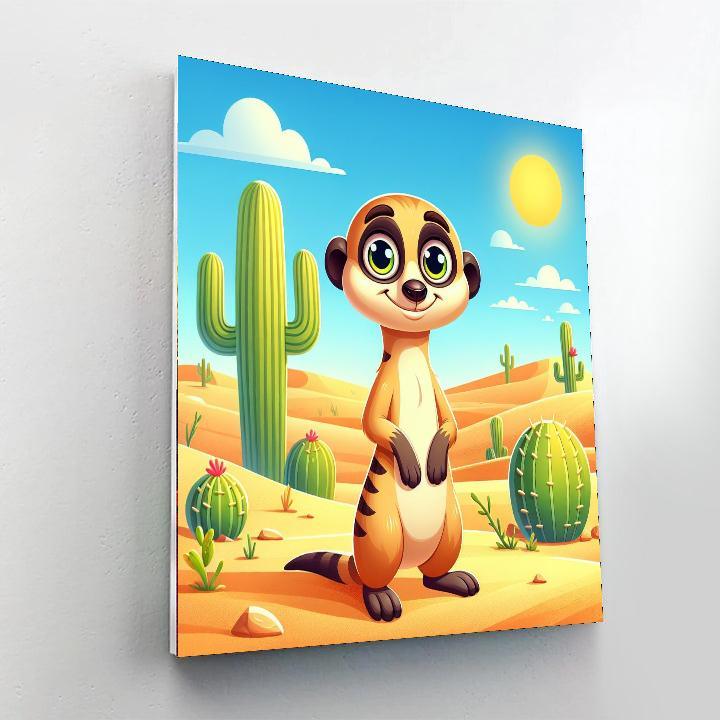 Merry Meerkat Numbered Painting Kits