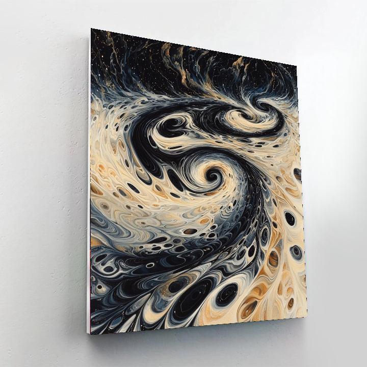 M.C. Escher Inspired Eternal Whirlpools  Paint By Number