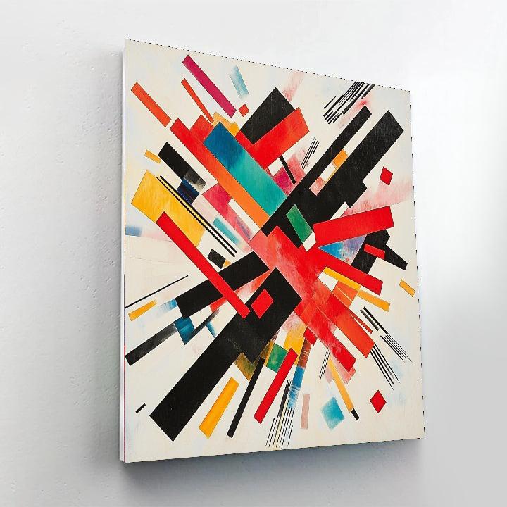 Kazimir Malevich Inspired Radial Dynamics  Paint By Numbers