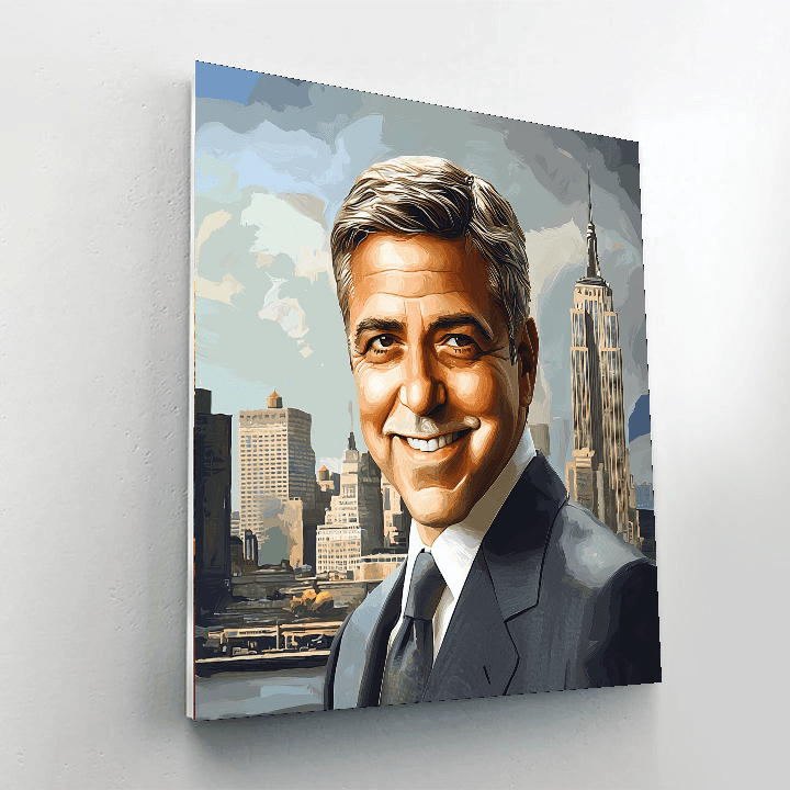 George Clooney: Classic Charisma Unbound Painting Number Kit