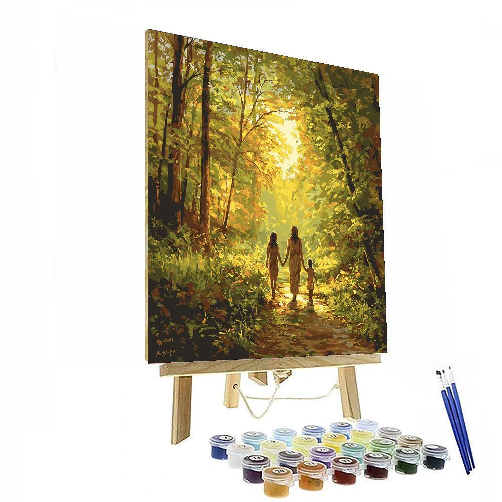 Together In Nature's Embrace Number Painting