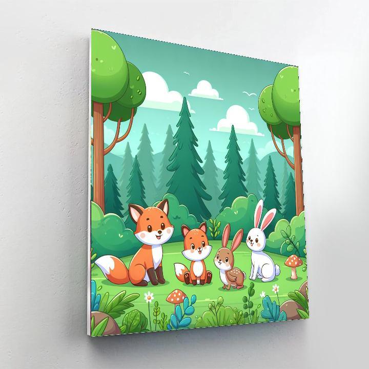 Eco-friendly Forest Fun Painting By Numbers Kit