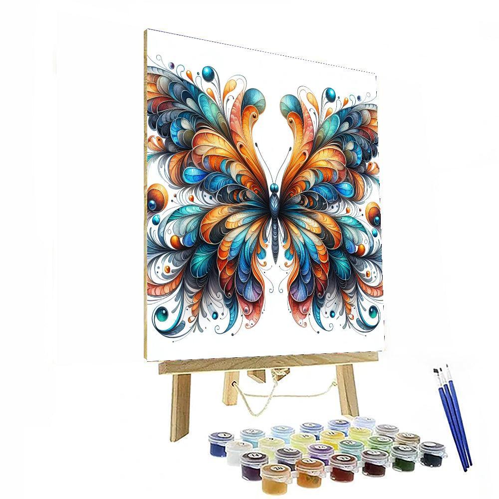 Royal Butterfly Symphony Numbered Painting Kits