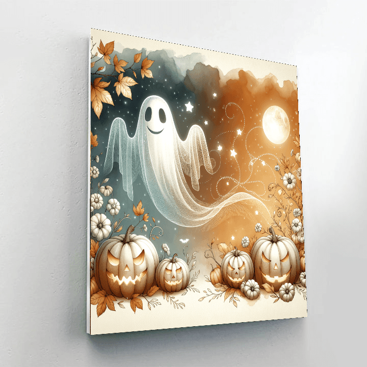 Friendly Ghost - DIY Painting By Numbers Kit