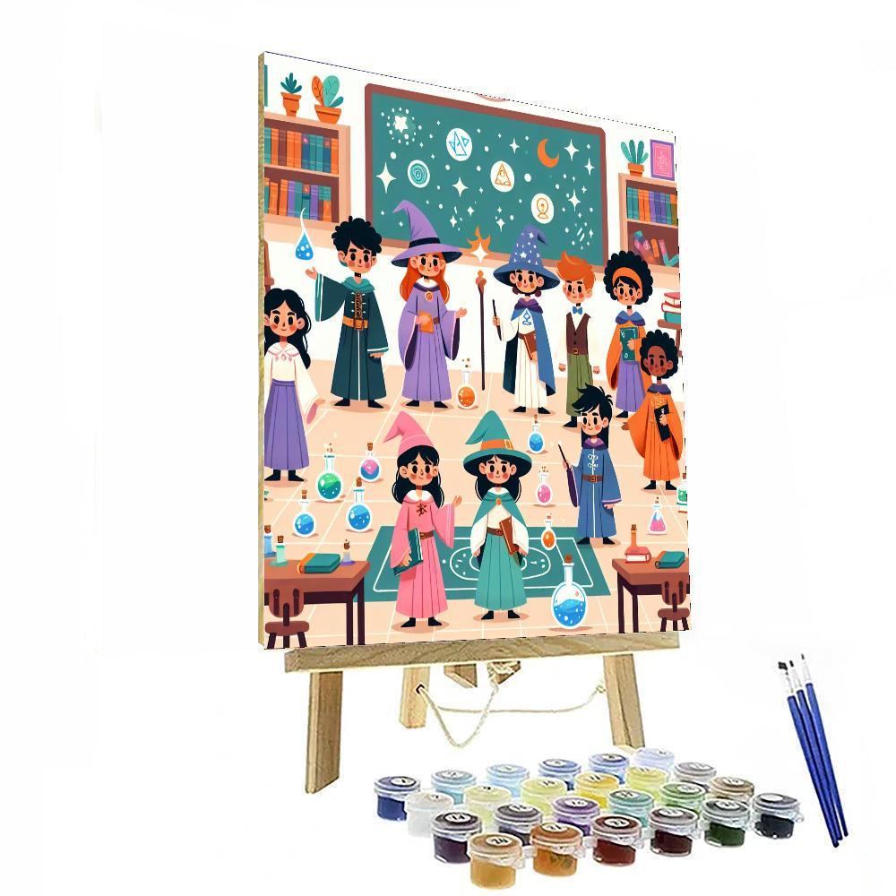 Wizard's School Adventure Paint By Numbers Art