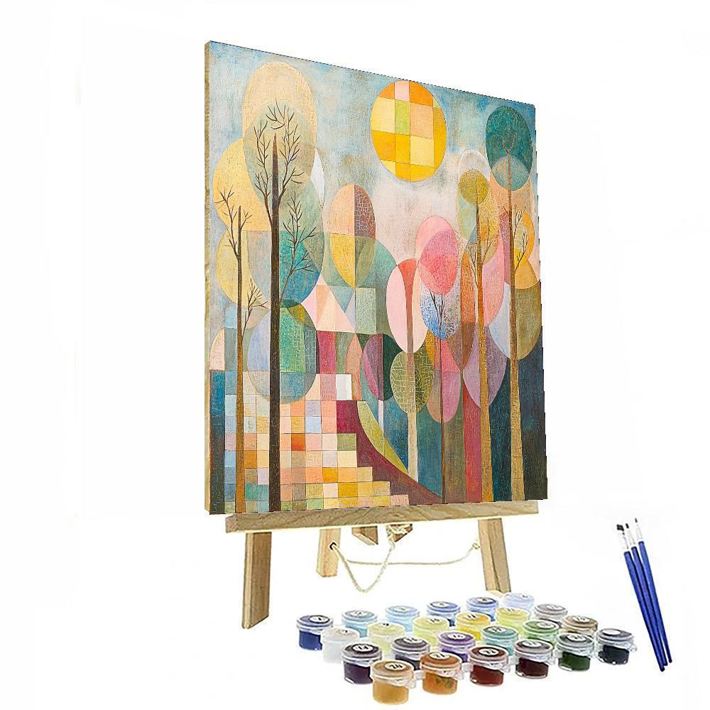 Paul Klee Inspired Translucent Realms  Numbered Painting Kits