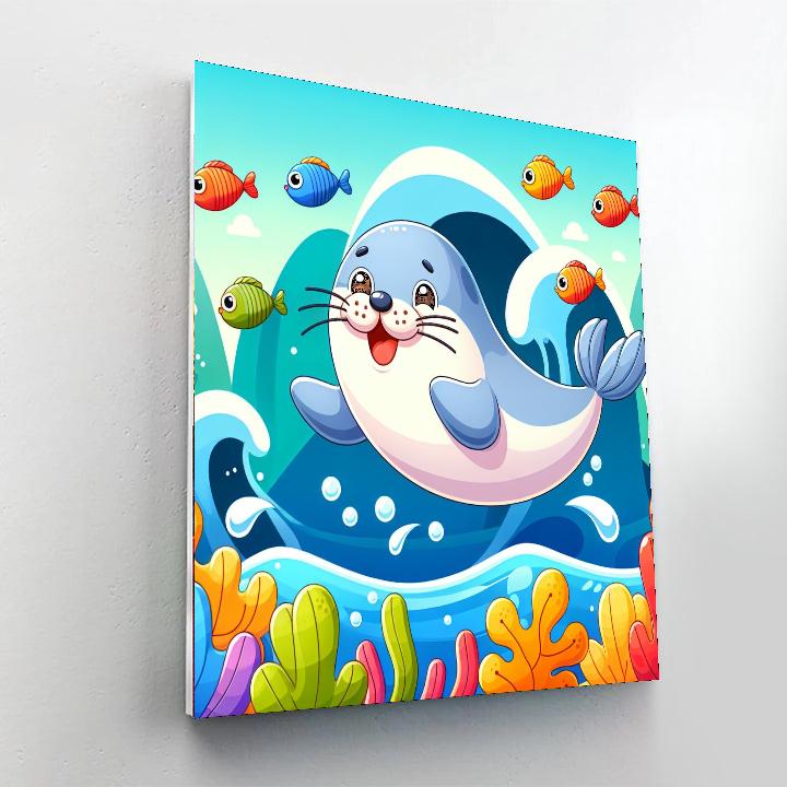 Bouncy Seal Paint By Numbers Kits