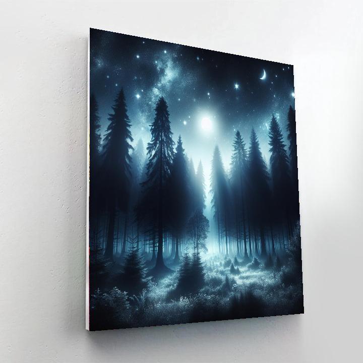 Midnight Forest Magic Painting Number Kit