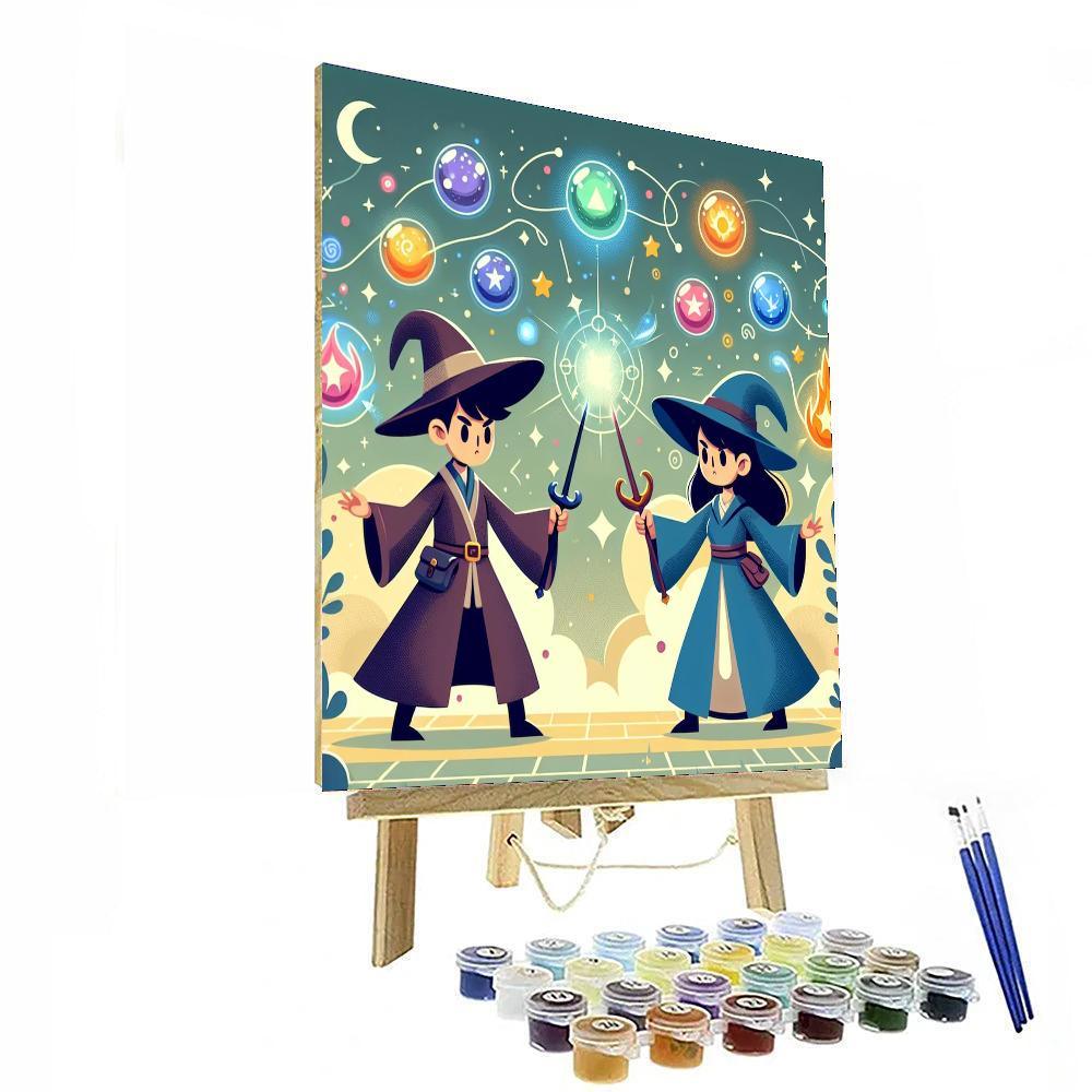 Wizards' Magical Duel Paint By Color