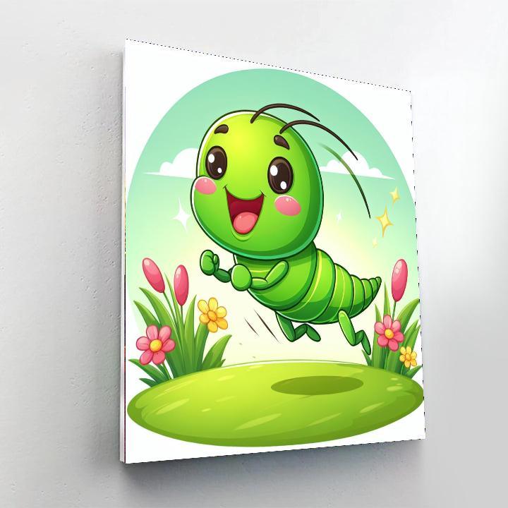 Energetic Cricket Painting By Numbers Kit