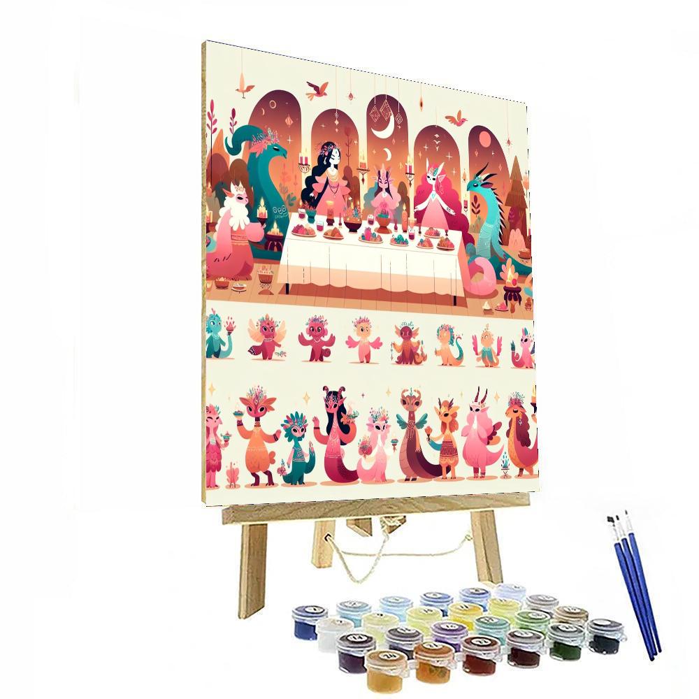 Enchanted Feast Festivities Paint By Color