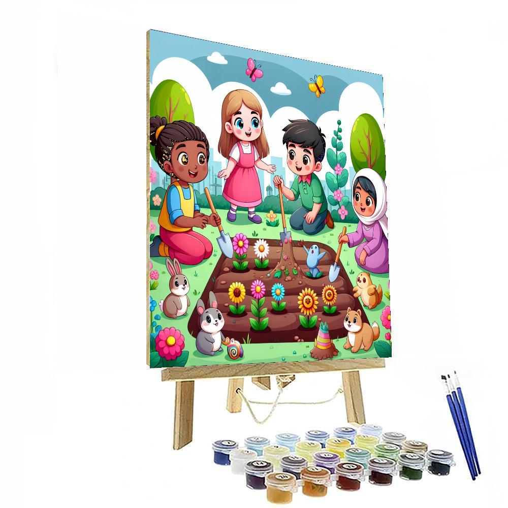 Magical Garden Guardians Number Painting