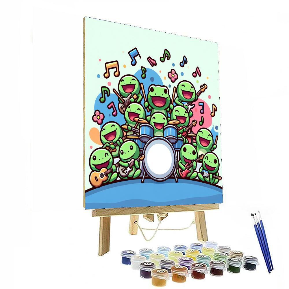 Funky Frog Band Numbered Painting Kits
