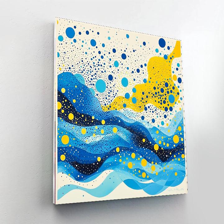 Yayoi Kusama Inspired Cosmic Dots Euphoria  Paint By Number