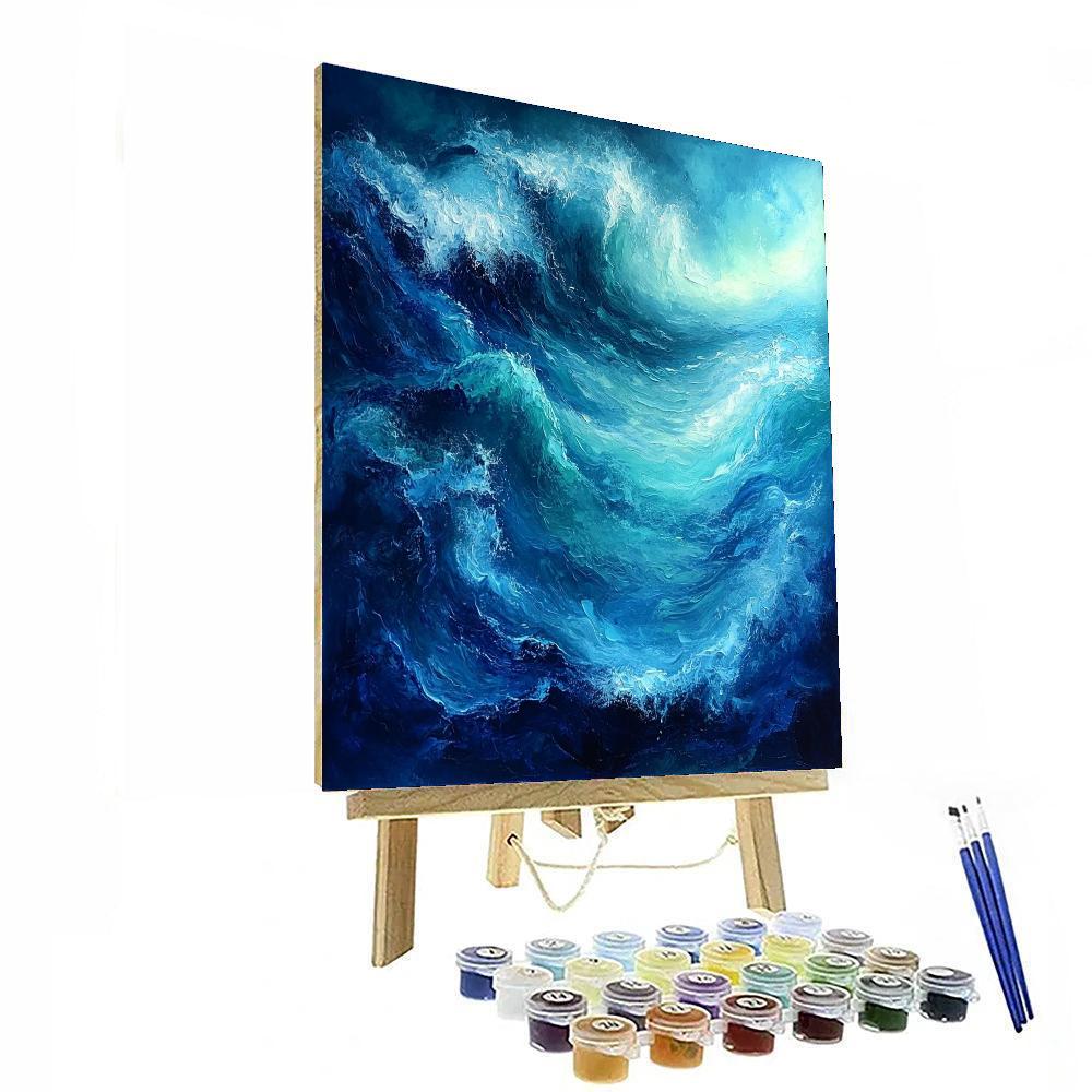 Michelangelo Inspired Oceanic Splendor  Paint By Numbers