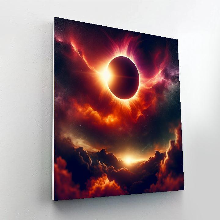 Celestial Eclipse Painting Number Kit