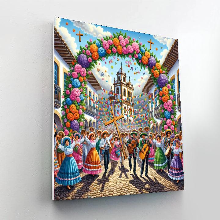 Festa Das Cruzes - Portugal Paint By Numbers Kits