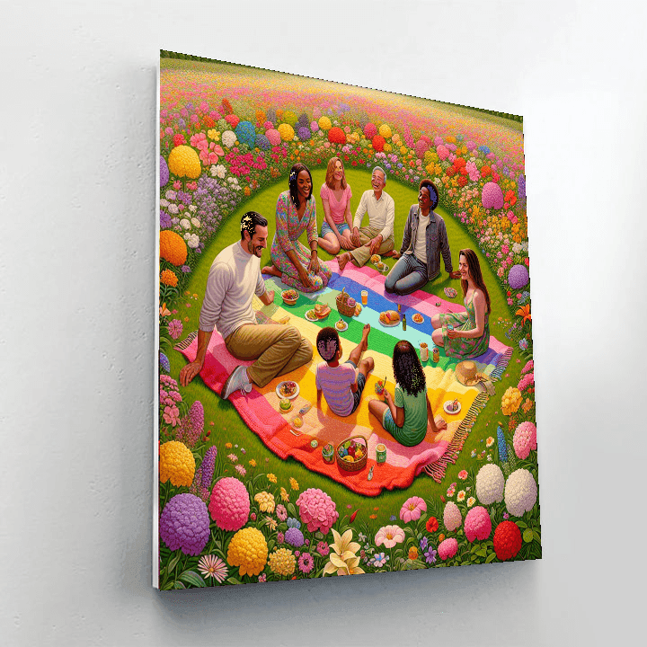 Joyful Spring Picnic Paint By Numbers Kits