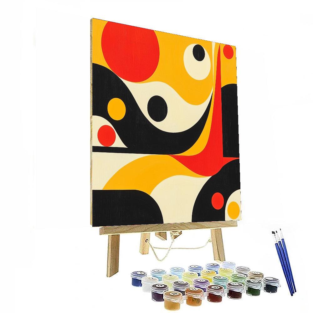 Joan Miró Inspired The Vibrant Journey  Paint By Numbers Art