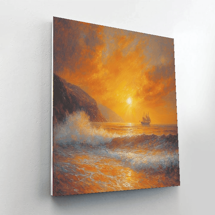 J.M.W. Turner Inspired Vibrant Horizon  Painting By Numbers Kit
