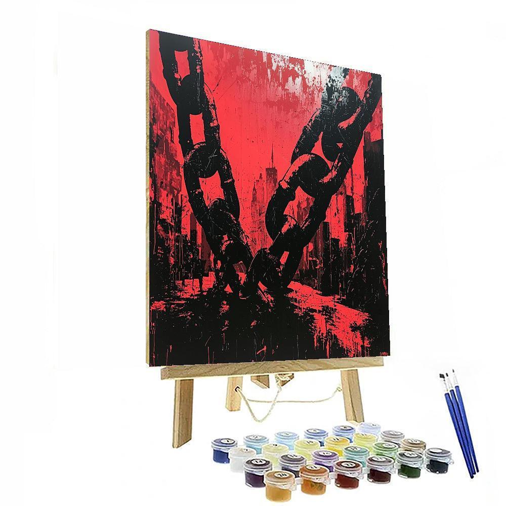 Banksy Inspired The Chains We Bear  DIY Paint By Numbers