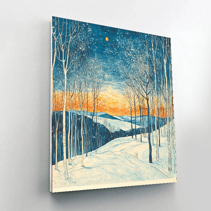 Edvard Munch Inspired Munch's Winter Tale  Painting By Numbers Kit