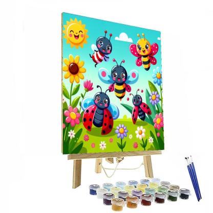 Joyful Garden Bugs Paint By Number