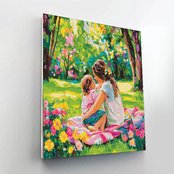 Cuddles In The Park DIY Paint By Numbers