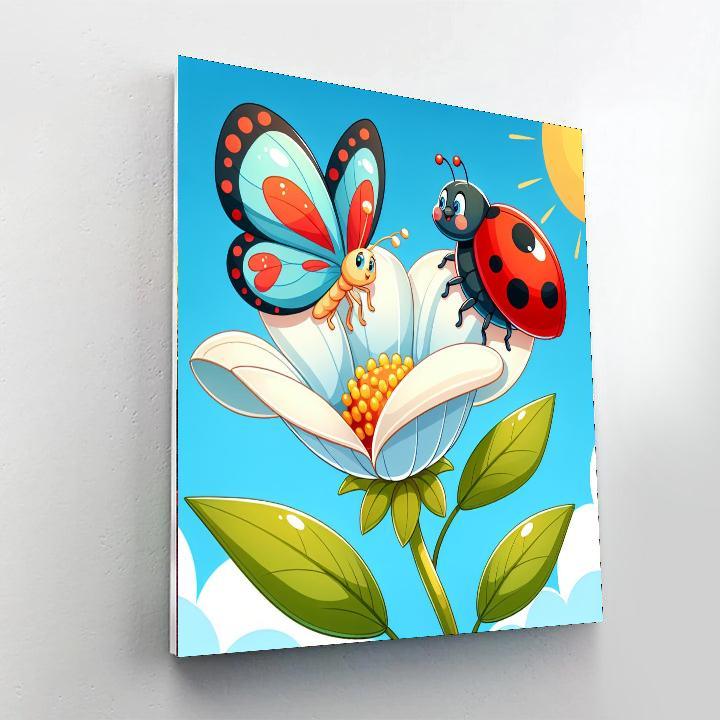Colorful Insect World Painting By Numbers Kit